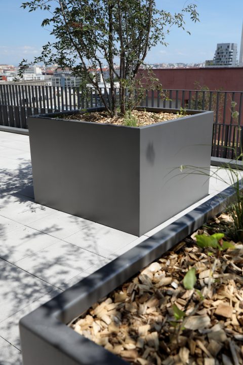 Jardinières métalliques sur mesure