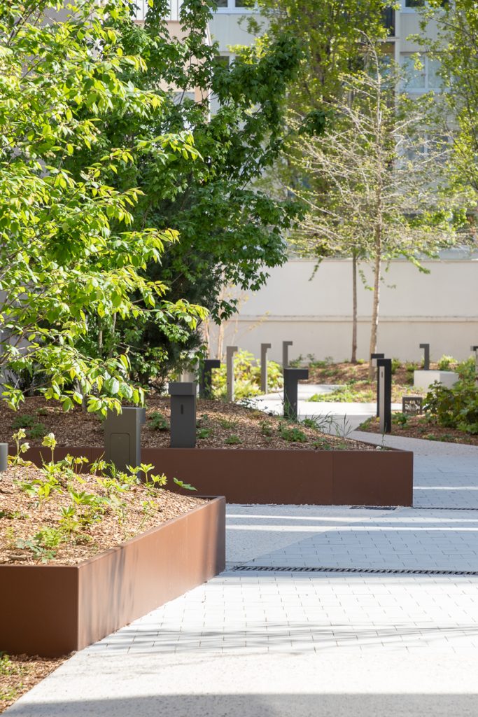 urbencea-réinventons nos espaces de vie-Atrium City - Ilot Boisseau - Clichy La Garenne -amenagement-costiere métallique - rebor