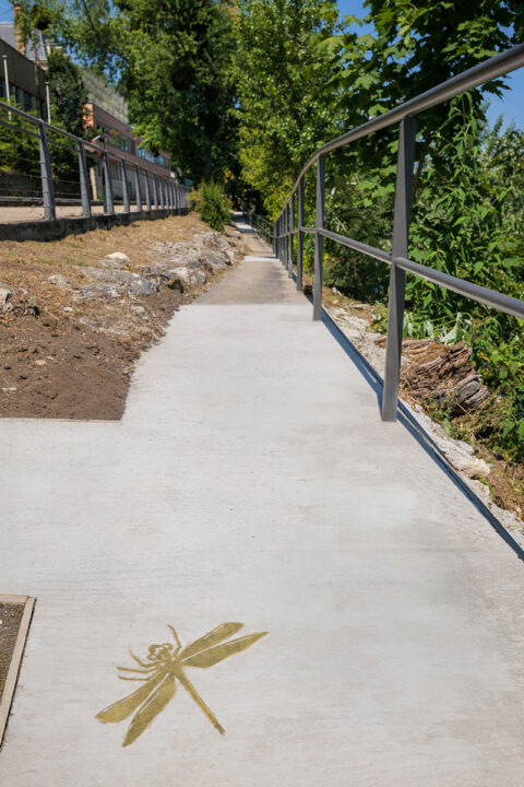 urbencea-amenagement-espaces-vie-chatou-rives-seine-plage-garde-corps-animal-encrage-beton-metal-promenade