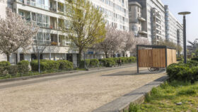 Urbencea-Réinventons-nos-espaces-de-vie-SITE-LA-CARAELLE-VILLENEUVE-LA-GARENNE-ABRI-VELOS--DESIGN-INTEGRATION-PAYSAGERE-DURABILITE