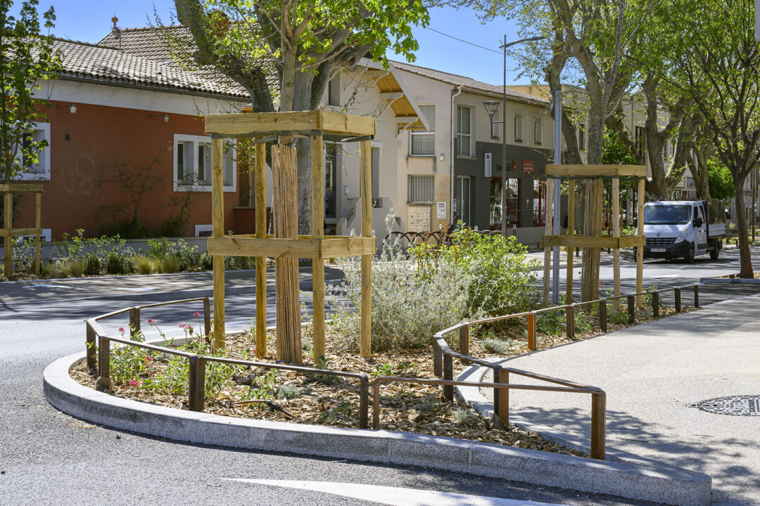 Urbencea-Réinventons-nos-espaces-de-vie-carpentras-avenue-ventoux-lisse-basse-acier-corten-végétalisation-protection-délimitation-voierie