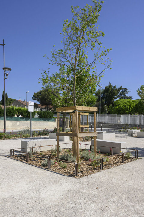 Urbencea-Réinventons-nos-espaces-de-vie-carpentras-place-verdun-lisse-basse-corten--protection-délimitation-espaces-verts