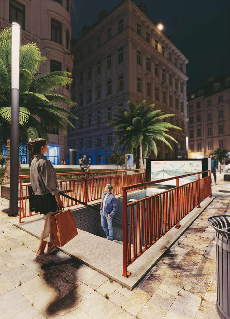 Urbencea-Réinventons-nos-espaces-de-vie-garde-corp-modele-Tress---accès-métro