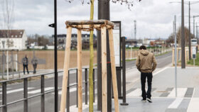 Urbencea-Réinventons-nos-espaces-de-vie-station-extension-tramway-strasbourg-amenagement-urbain-gardes-corps-grilles-arbres-ouvrage-metallique-usager-durabilte-securite