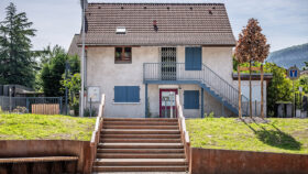 Urbencea-reinventons-nos-espaces-de-vie-Ville-Gaillard-Parc-Kamouraska-assise-banc-bois-acier-corten-escalier-main-courante